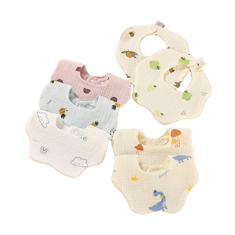 Cotton Bibs Factory - Hot Sale Printing 6 Layers