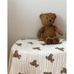 Baby Blanket Factory - Bear Print Gauze Wrap