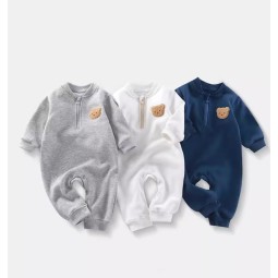 Baby Romper Manufacturer - Bear Plush Lined Casual