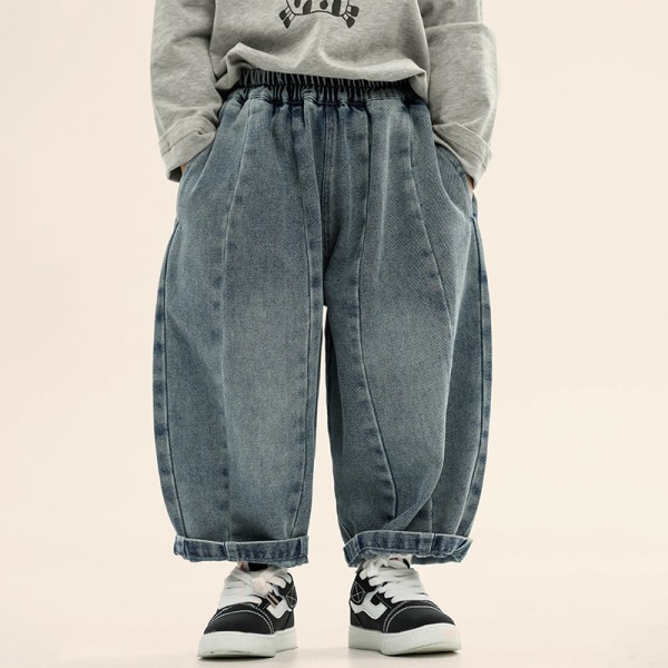 Baby Pants Factory - Patchwork Denim Elastic