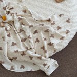 Baby Blanket Factory - Bear Print Gauze Wrap