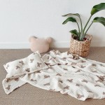 Baby Blanket Factory - Bear Print Gauze Wrap