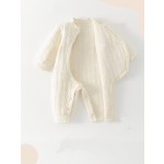 Baby Romper Supplier - Bear Asymmetric Placket