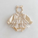 Baby Romper Supplier - Mesh Ruffled Trim Triangle