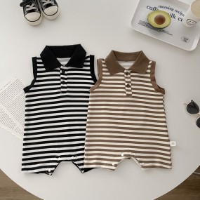 Baby Romper Factory - Lapel Sleeveless Vest