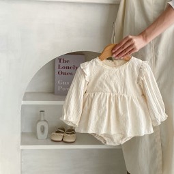 Baby Romper Supplier - Embroidered Fly Sleeve