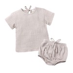 Baby Outfits Supplier - Solid Color Casual Cotton