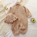 Baby Romper Manufacturer - Long Style Gauze Solid