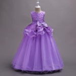 Pageant Dress Supplier - Sleeveless Embroidery Princess