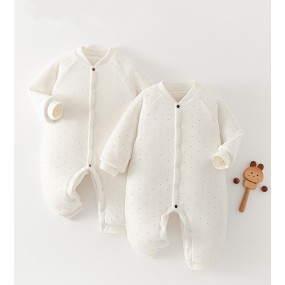 Baby Romper Manufacturer - Cotton Padded Polka Dot