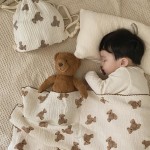 Baby Blanket Factory - Bear Print Gauze Wrap