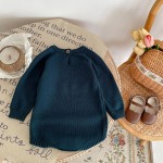 Baby Romper Supplier - Embroidered Floral Knitted