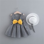 Baby Dress Factory - Plaid Bow Summer Party