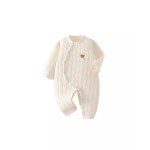 Baby Romper Supplier - Bear Asymmetric Placket