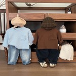 Baby Pants Supplier - Straight Leg Washed Denim