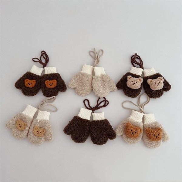 Baby Mittens Factory - Cartoon Bear Knitted