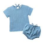 Baby Outfits Supplier - Solid Color Casual Cotton