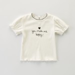 Baby Blouse Factory - Flower Short Sleeve Sweet