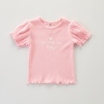 Baby Blouse Factory - Flower Short Sleeve Sweet