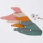 Triangular Drool Bibs Factory - 100% Organic Ultra-Soft Solid