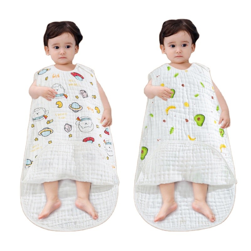Baby Wearable Blanket Supplier - 100% Cotton Unisex Sleeveless