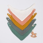Triangular Drool Bibs Factory - 100% Organic Ultra-Soft Solid