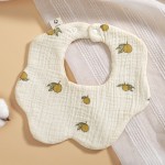 Cotton Baby Bibs Supplier - Button Closure Soft Cute