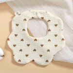 Cotton Baby Bibs Supplier - Button Closure Soft Cute