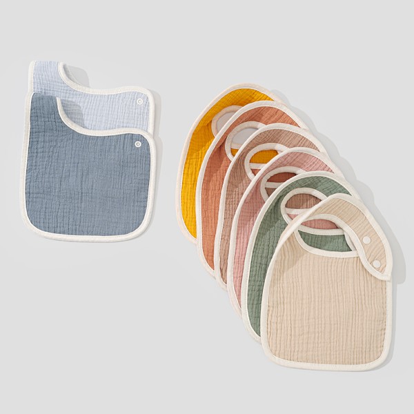 Muslin Baby Bibs Factory - Wholesale Multiple Colors Adjustable