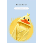 Baby Hooded Towel Supplier - Organic Polyester Fiber Plain White