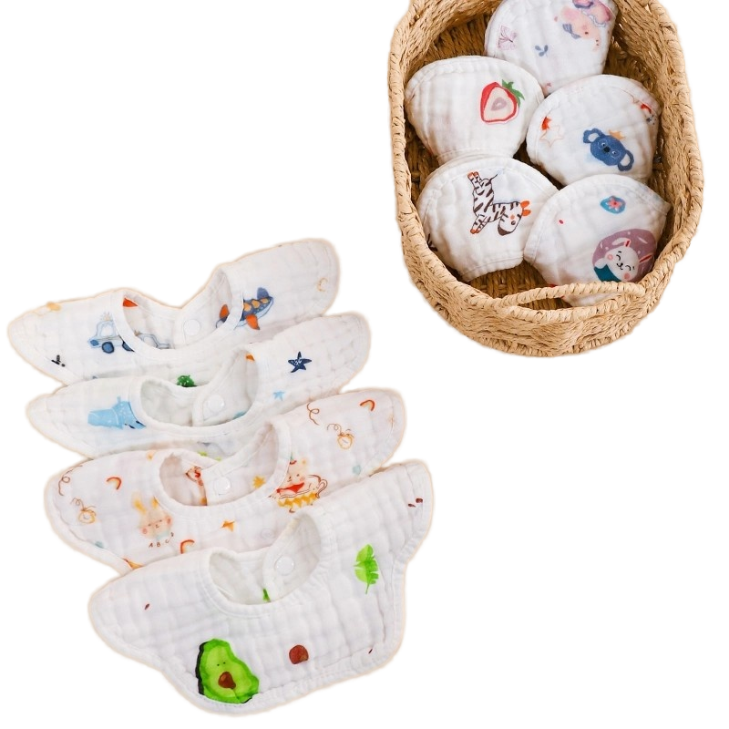 Bandana Bibs Supplier - Wholesale Pure Cotton 360° Rotatable