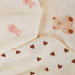 Muslin Sleeping Blanket Manufacturer - High Quality White Cartoon