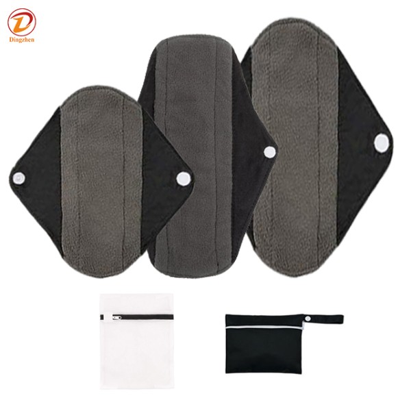Menstrual Pads Factory - Washable Bamboo Charcoal Cloth