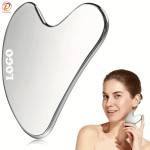 Gua Sha Tool Supplier - OEM Logo Stainless Steel Heart