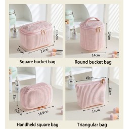 Cosmetic Bag Factory - Washable Foldable Corduroy Pouch