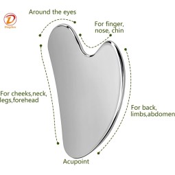 Steel Gua Sha Supplier - OEM LOGO Self Care Facial Tool