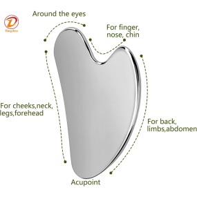 Steel Gua Sha Supplier - OEM LOGO Self Care Facial Tool