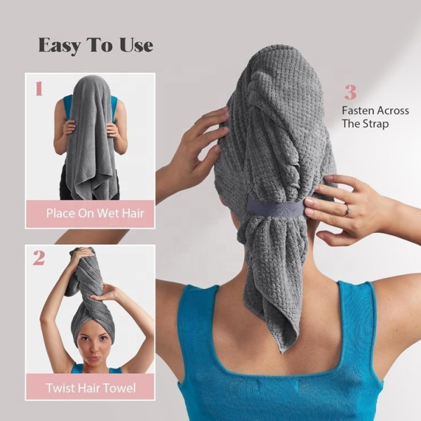 Hair Towel Supplier - Super Absorbent Quick Dry Spa