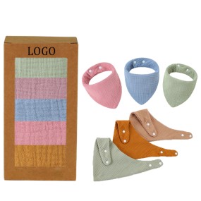 Baby Bibs Manufacturer - Custom Muslin Adjustable Snaps