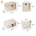 Toiletry Bag Factory - Wholesale Corduroy Cosmetic Organizer