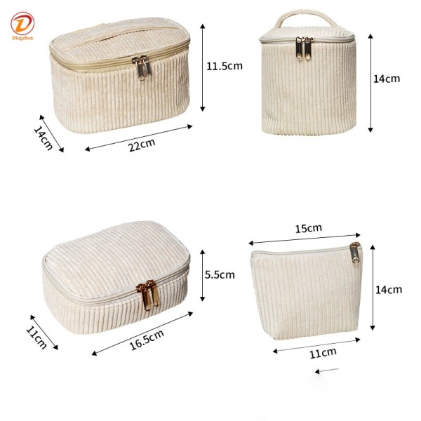 Toiletry Bag Factory - Wholesale Corduroy Cosmetic Organizer