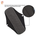 Menstrual Pads Factory - Washable Bamboo Charcoal Cloth