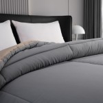 Reversible Comforter Factory - Couette De Lit Microfiber Quilt