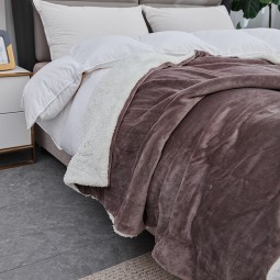 Faux Fur Blanket Factory - Microfiber 100% Polyester Warm