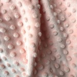 Plush Fabric Supplier - 100% Polyester Soft Minky Dot