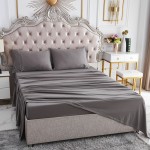 Cotton Bedding Supplier - Four Piece White Woven 100% Cotton