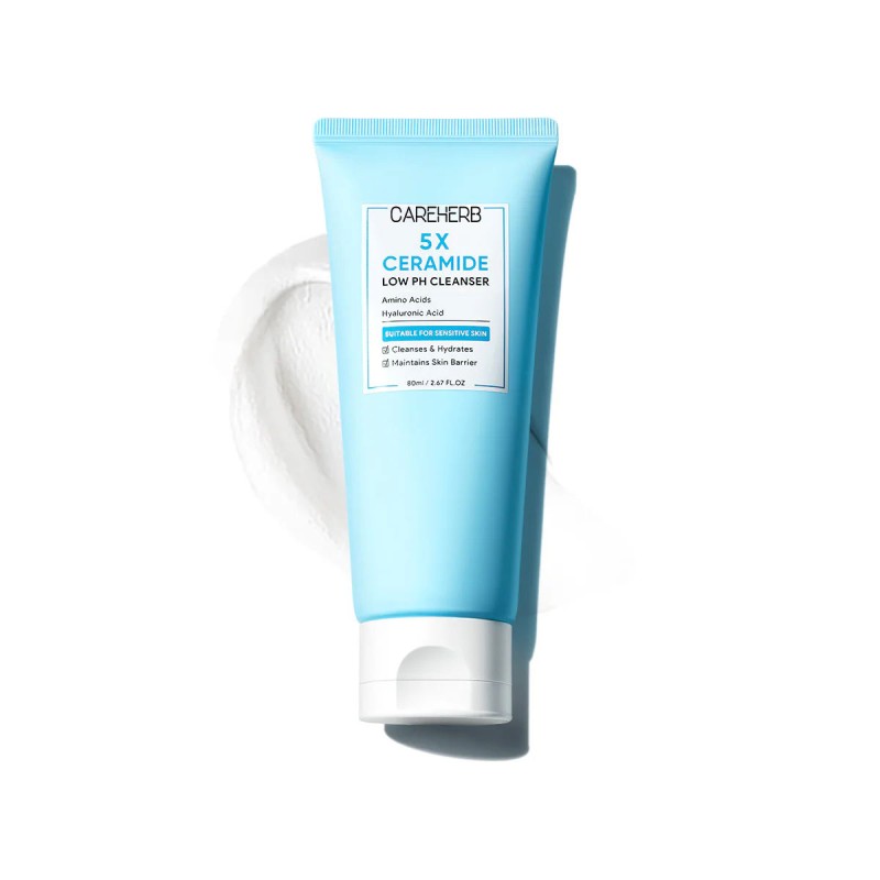 Normal Skincare Low pH Facial Cleanser Face Wash Cleansing Foam Replenishes Skin Barrier 5X Ceramide Amino Acid Skin Care Set