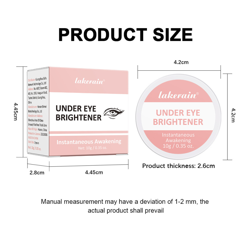 Wholesale Lakerain Mineral-Based Eye Brightening Cream Concealer Covers Dark Circles Brightens Skin Tone Cross-Border