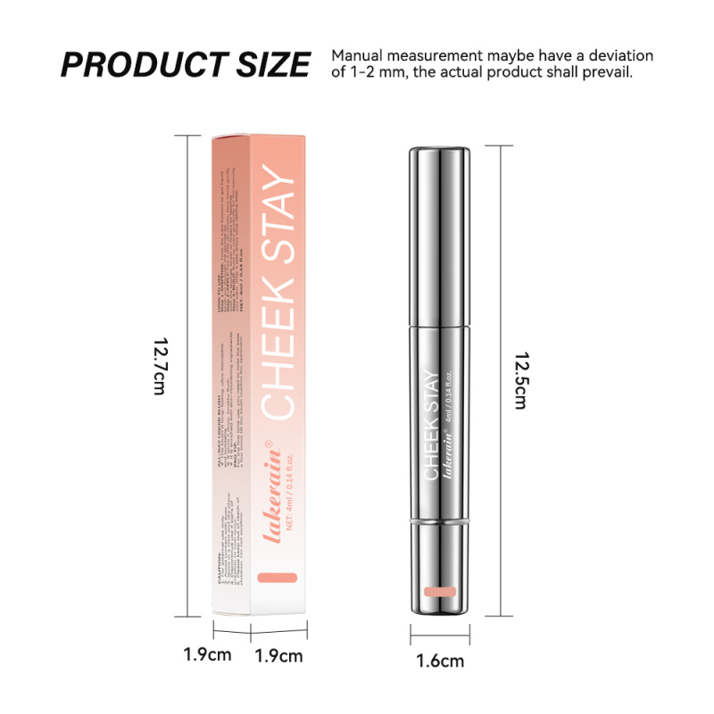 Lakerain Mineral Liquid Blush Pen Cross-Border Silky Long-Lasting Cream Not Easy to Remove Makeup Brightening Complexion