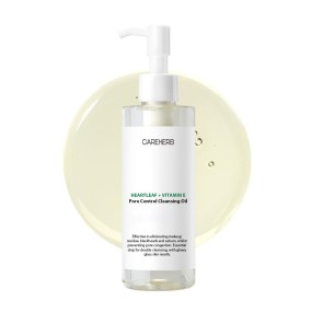 Organic Heartleaf Pore Control Cleansing Oil Deep Cleansing Face Wash for Makeup Removal and Blackhead Remover Skin Care Set